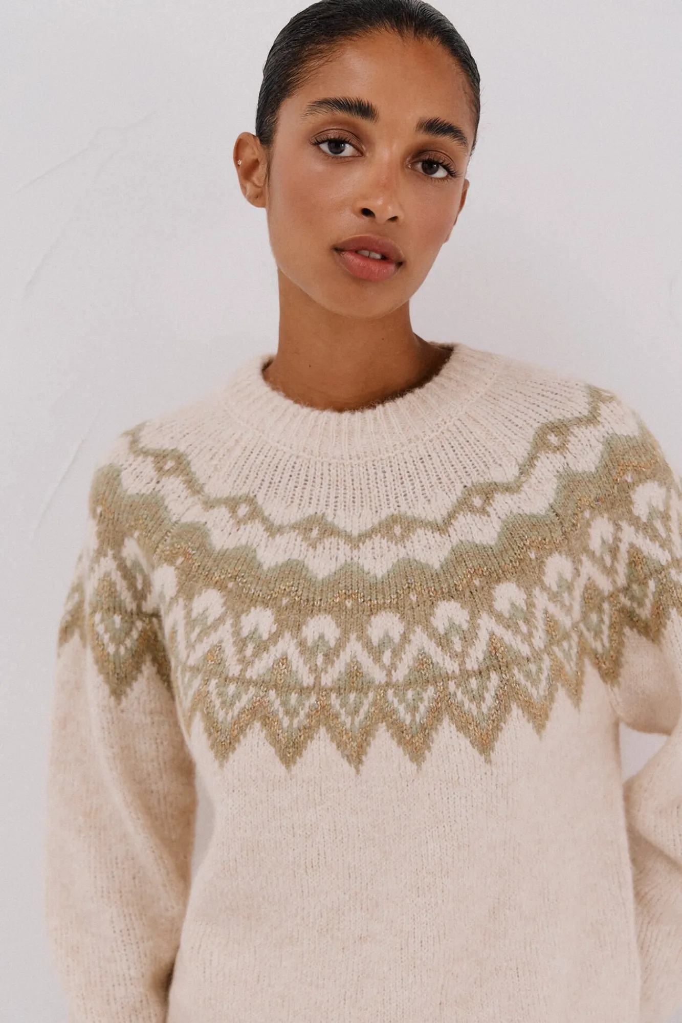 Mujer Cortefiel Jerséis>Jersey jacquard Fair Isle