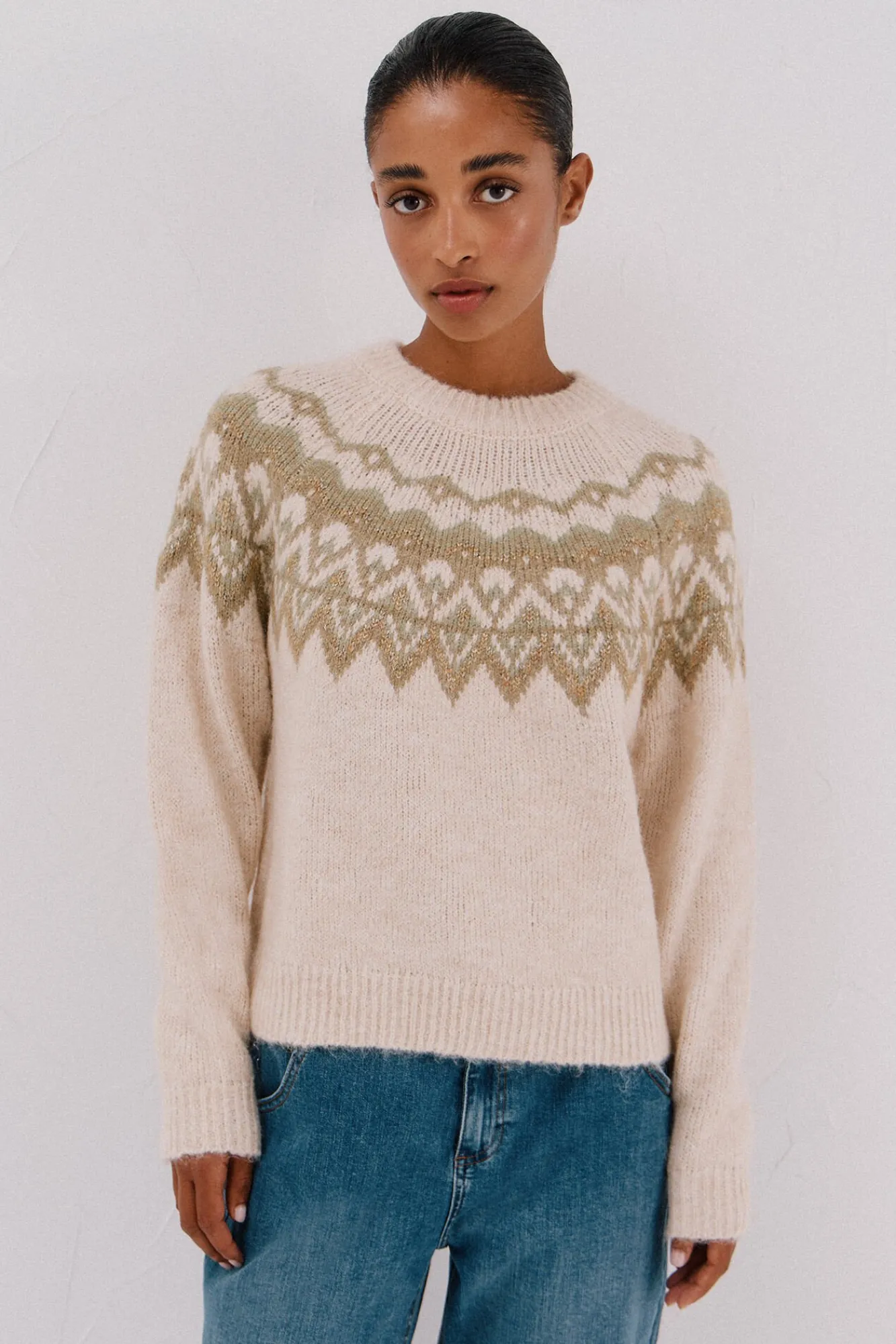 Mujer Cortefiel Jerséis>Jersey jacquard Fair Isle