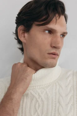 Hombre Pedro del Hierro Jerséis>Jersey lana cables cuello alto