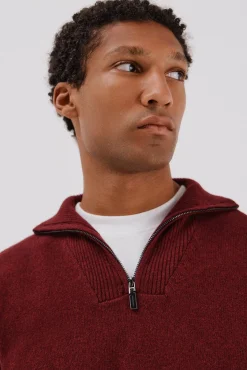 Hombre Cortefiel Jerséis>Jersey lana lambswool cuello abierto cremallera