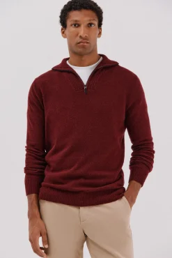 Hombre Cortefiel Jerséis>Jersey lana lambswool cuello abierto cremallera