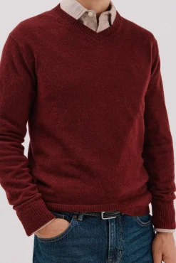 Hombre Cortefiel Jerséis>Jersey lana lambswool pico redondo