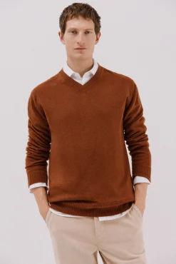 Hombre Cortefiel Jerséis>Jersey lana lambswool pico redondo