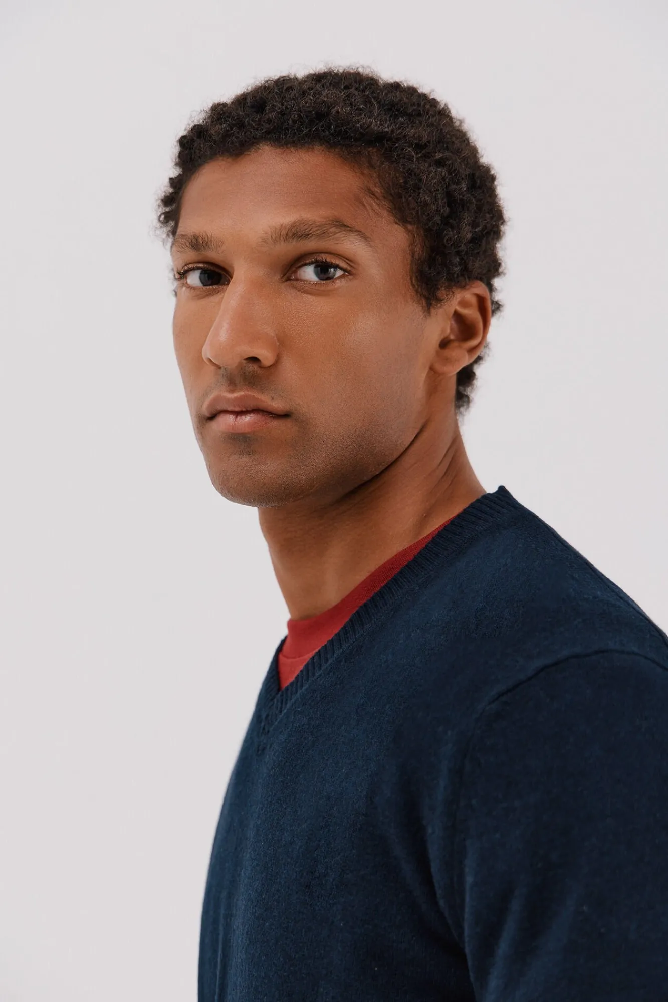 Hombre Cortefiel Jerséis>Jersey lana lambswool pico redondo