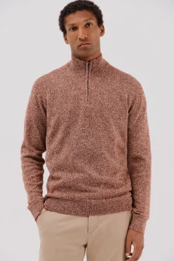 Hombre Cortefiel Jerséis>Jersey lana torzal cuello cremallera