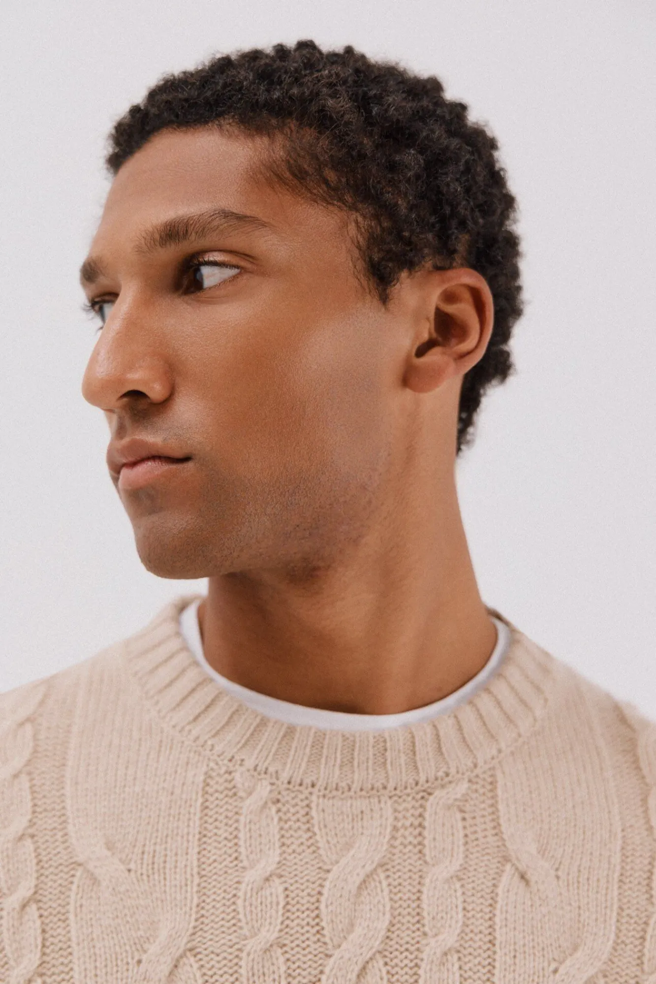 Hombre Cortefiel Jerséis>Jersey lana trenzado cuello caja