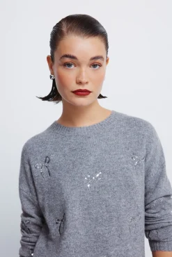 Mujer Springfield Jerséis>Jersey lazos lentejuelas