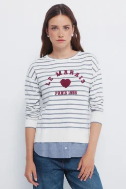 Mujer Springfield Jerséis>Jersey "Le Marais" corazón