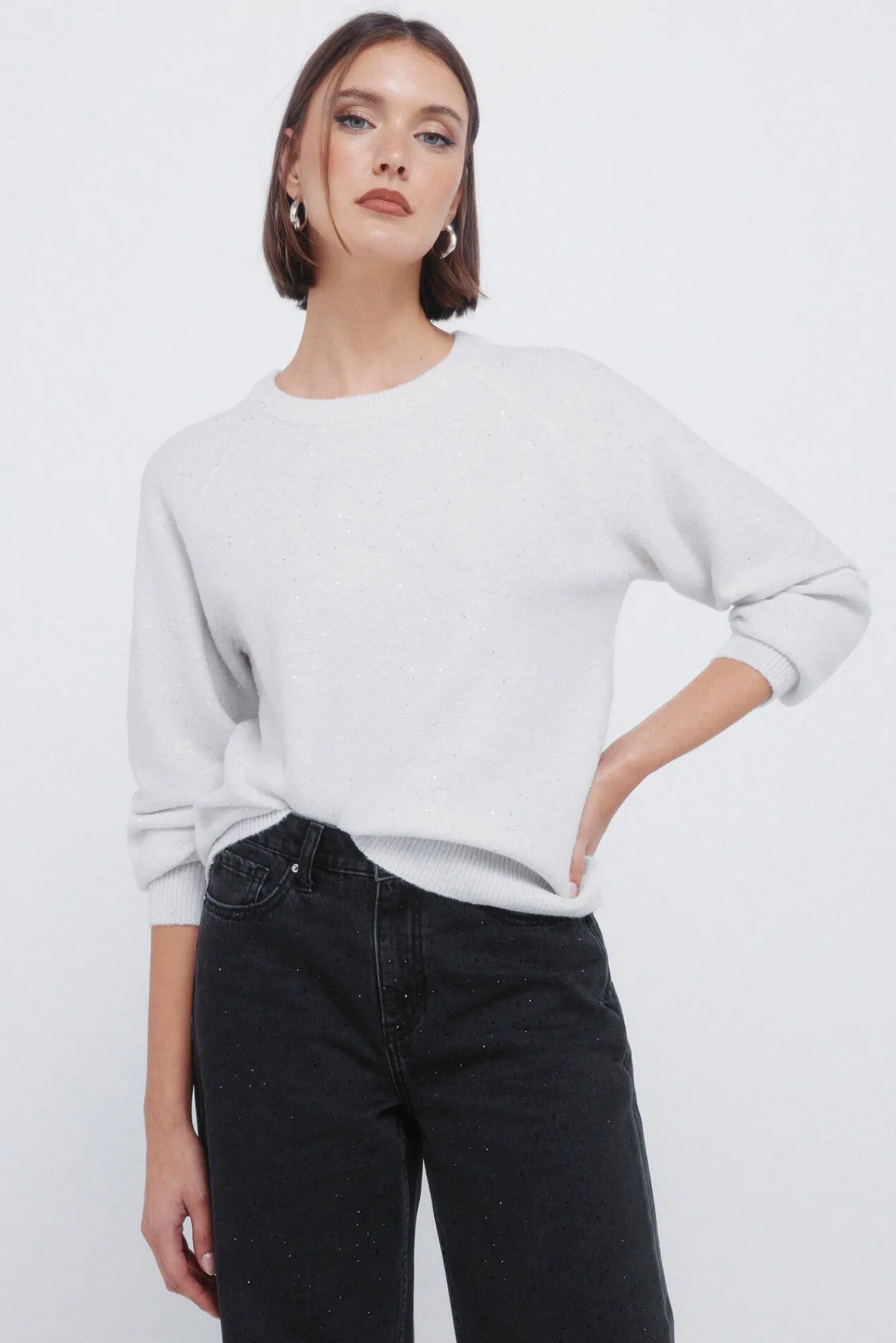 Mujer Springfield Jerséis>Jersey lentejuelas