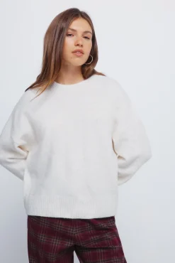 Mujer Springfield Jerséis>Jersey liso cuello redondo