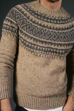 Hombre OOTO Jerséis>Jersey navideño jacquard cuello caja