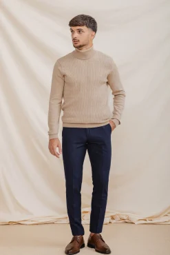 Hombre Celopman Jerséis>Jersey Nudos Cuello Vuelto