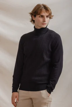 Hombre Celopman Jerséis>Jersey Nudos Cuello Vuelto