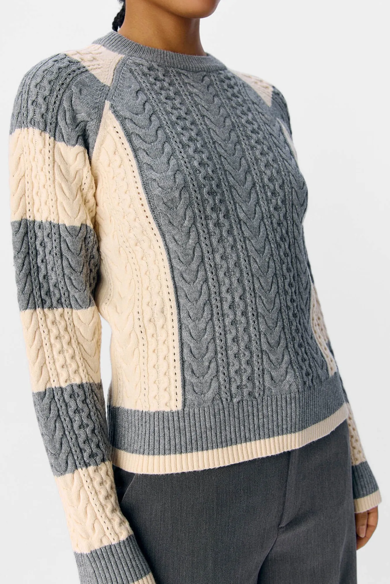 Mujer Object Jerséis>Jersey ochos bicolor