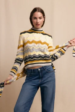 Mujer Slowlove Jerséis>Jersey ondas multicolor