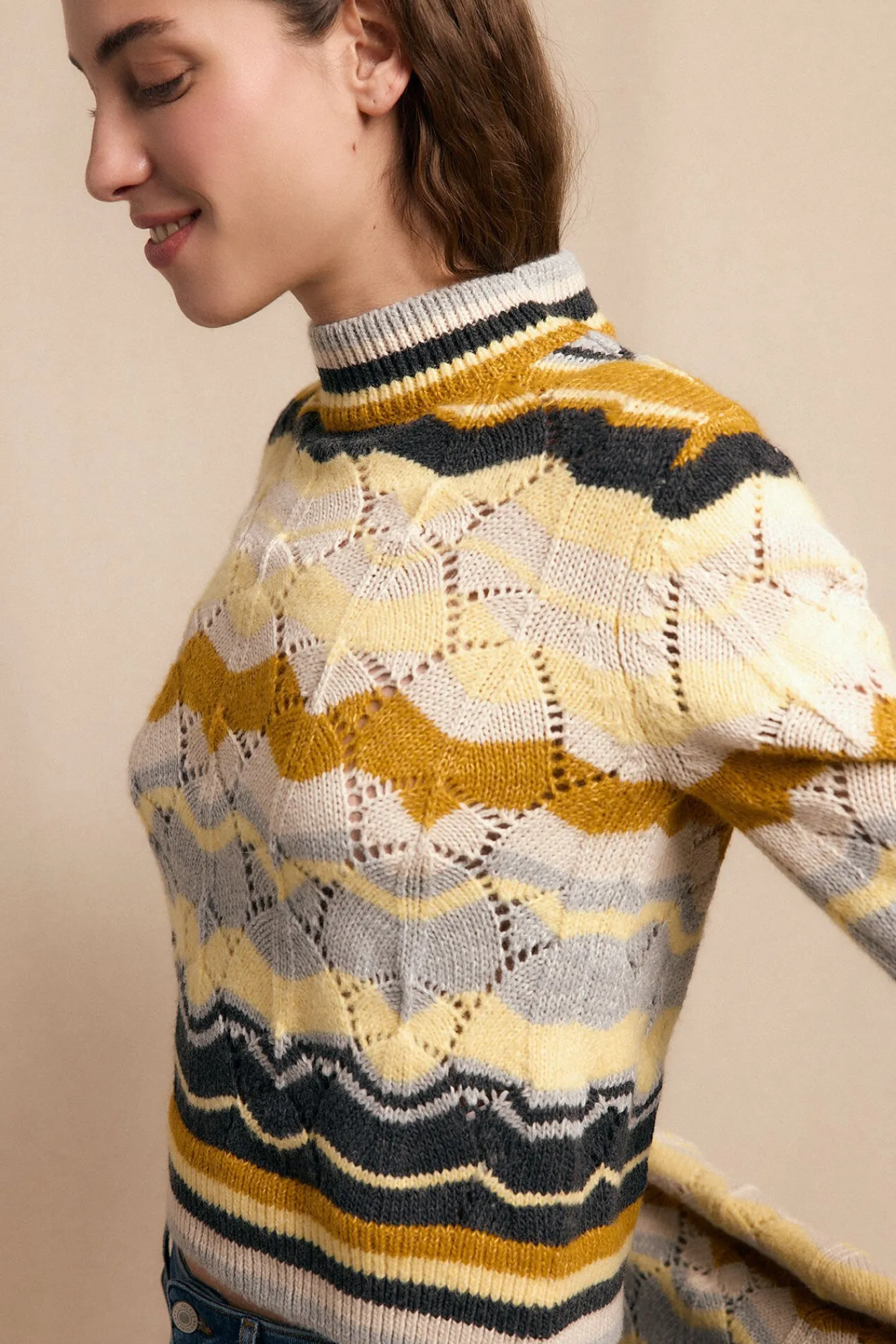 Mujer Slowlove Jerséis>Jersey ondas multicolor