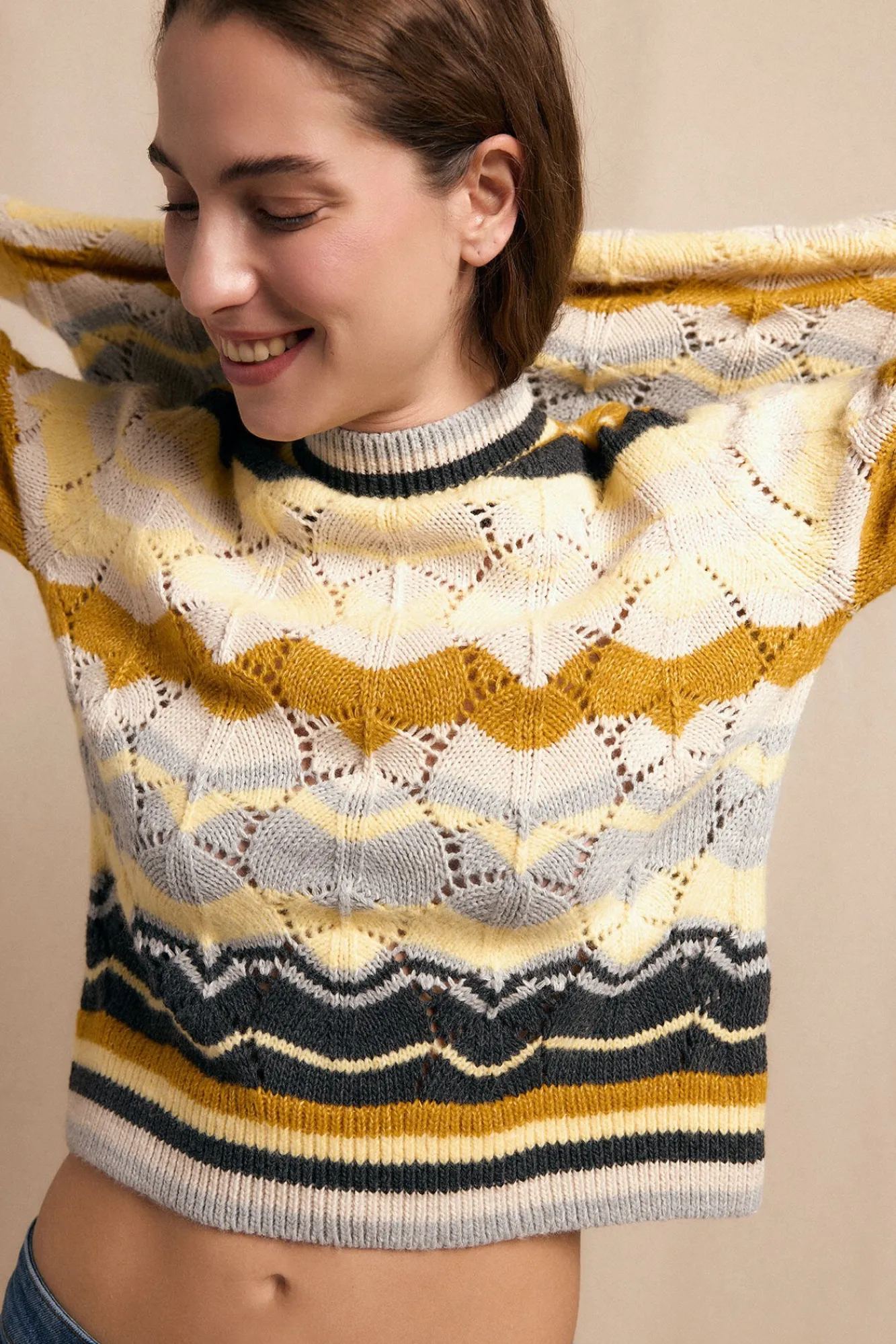 Mujer Slowlove Jerséis>Jersey ondas multicolor