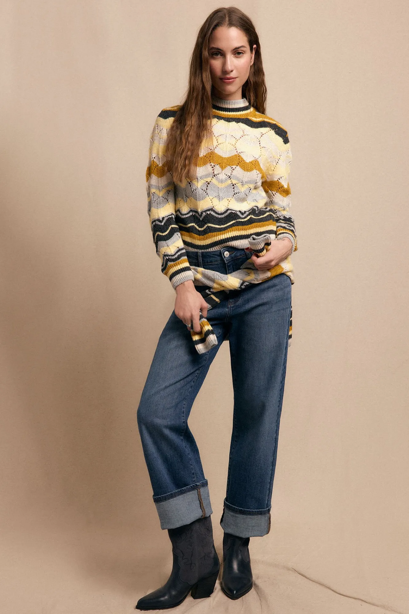 Mujer Slowlove Jerséis>Jersey ondas multicolor