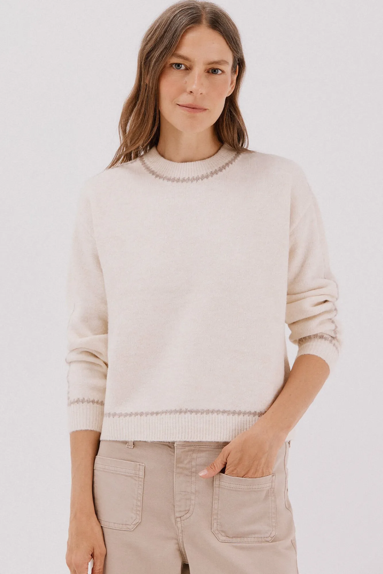 Mujer Cortefiel Jerséis>Jersey Perkins contrastes