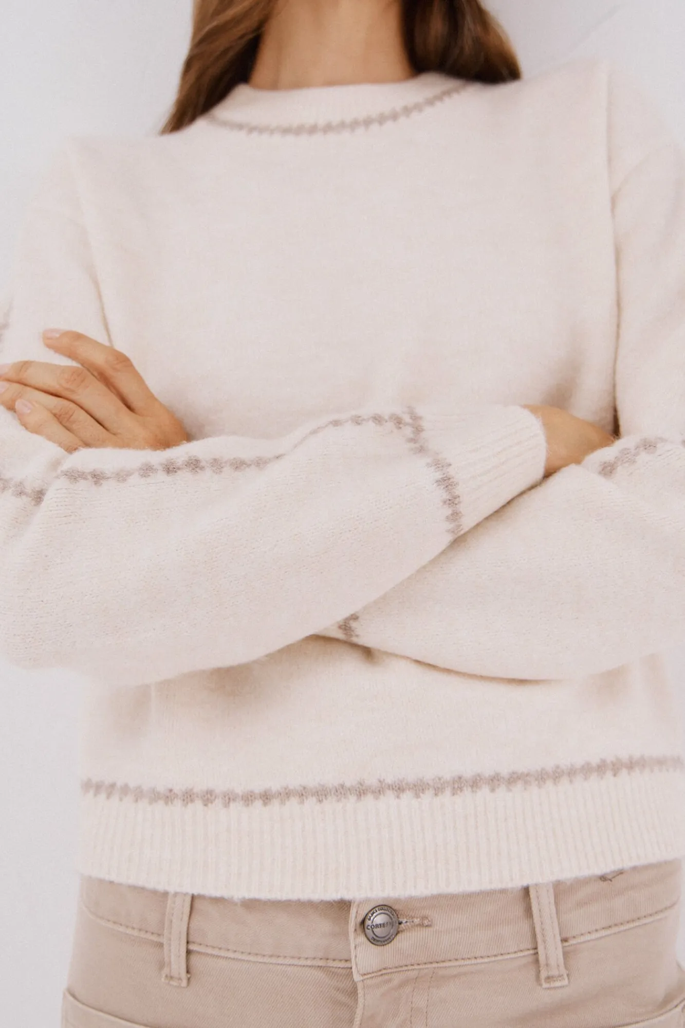 Mujer Cortefiel Jerséis>Jersey Perkins contrastes