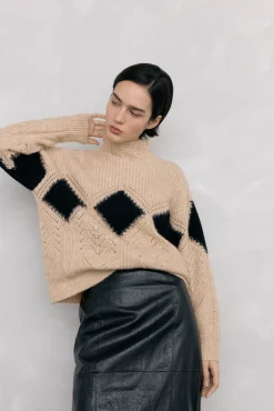 Mujer Pedro del Hierro Jerséis>Jersey perkins rombo fantasía