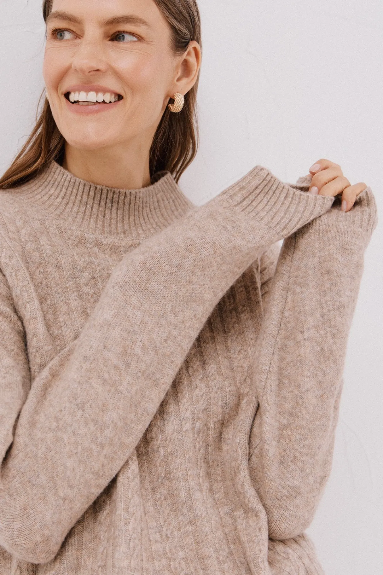 Mujer Cortefiel Jerséis>Jersey Perkins trenzas