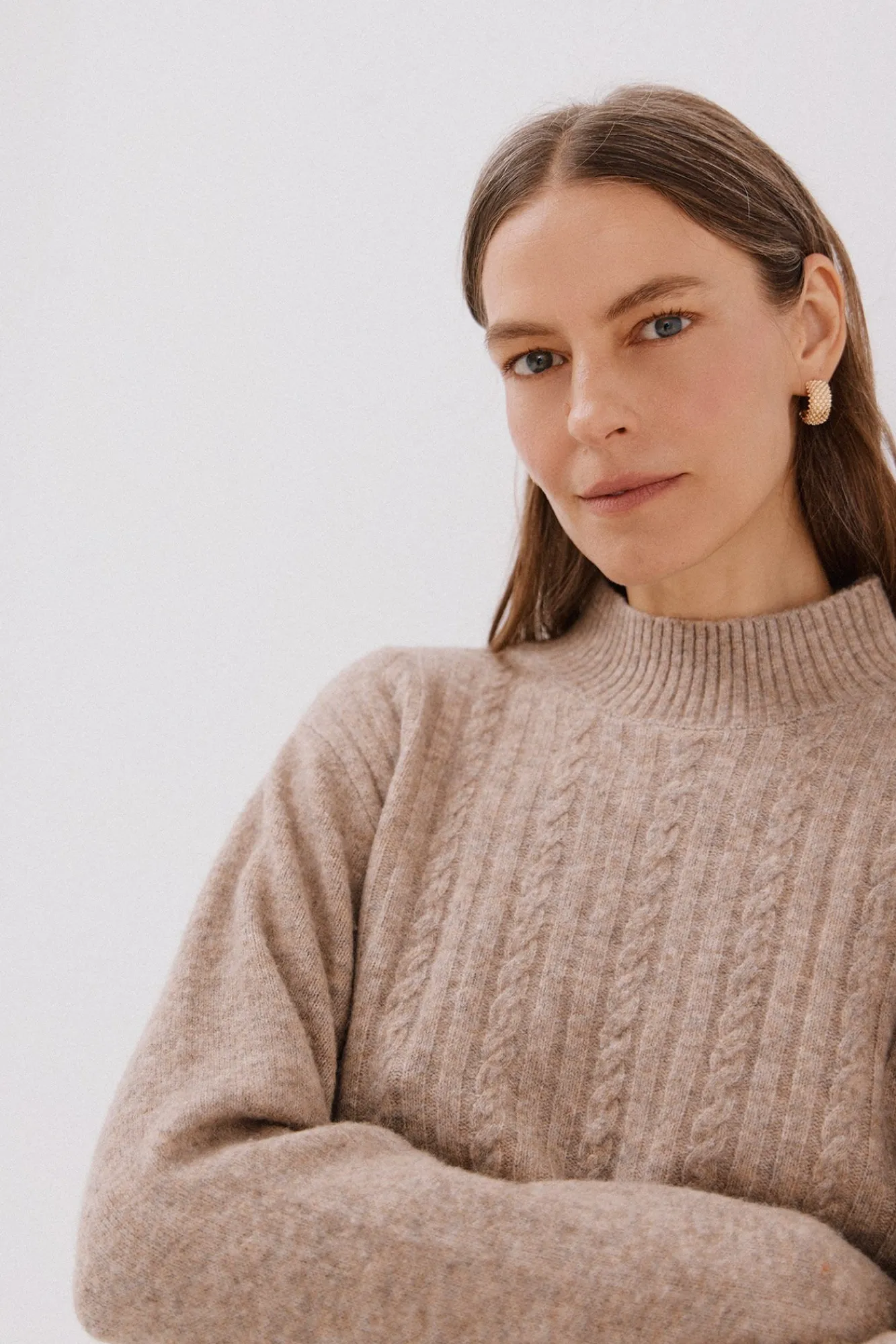 Mujer Cortefiel Jerséis>Jersey Perkins trenzas