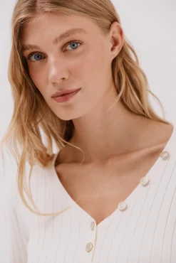 Mujer Cortefiel Jerséis>Jersey pico botones