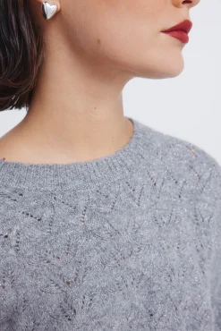 Mujer Springfield Jerséis>Jersey pointelle lurex