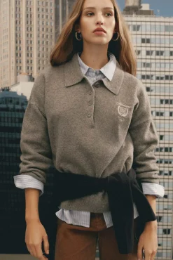 Mujer Springfield Jerséis>Jersey polo bordado