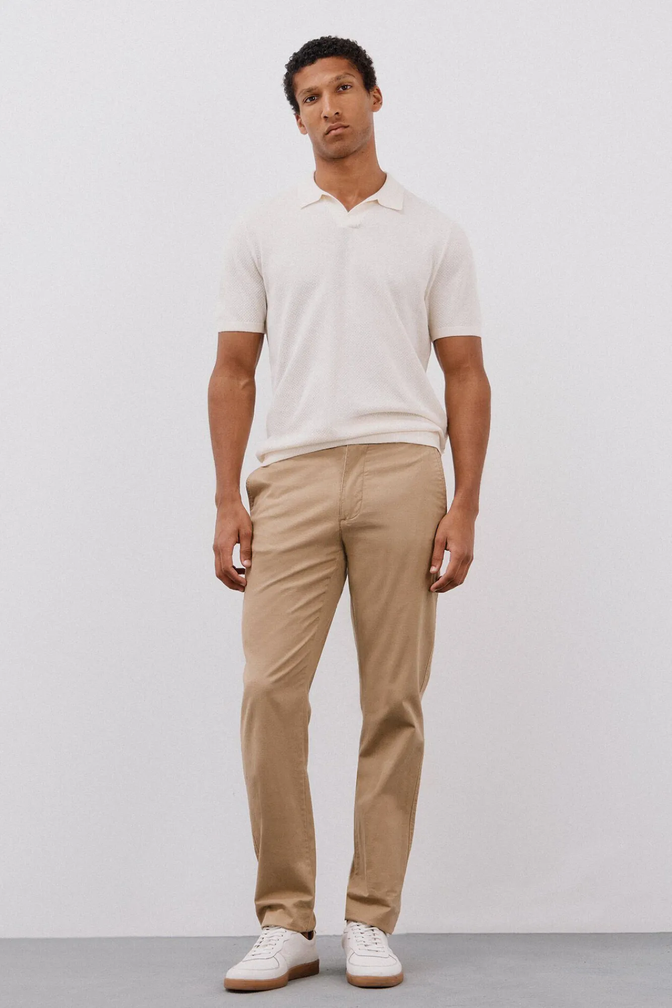 Hombre Cortefiel Polos>Jersey polo manga corta algodón estructura