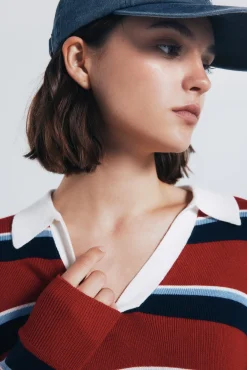 Mujer Springfield Jerséis>Jersey polo rayas