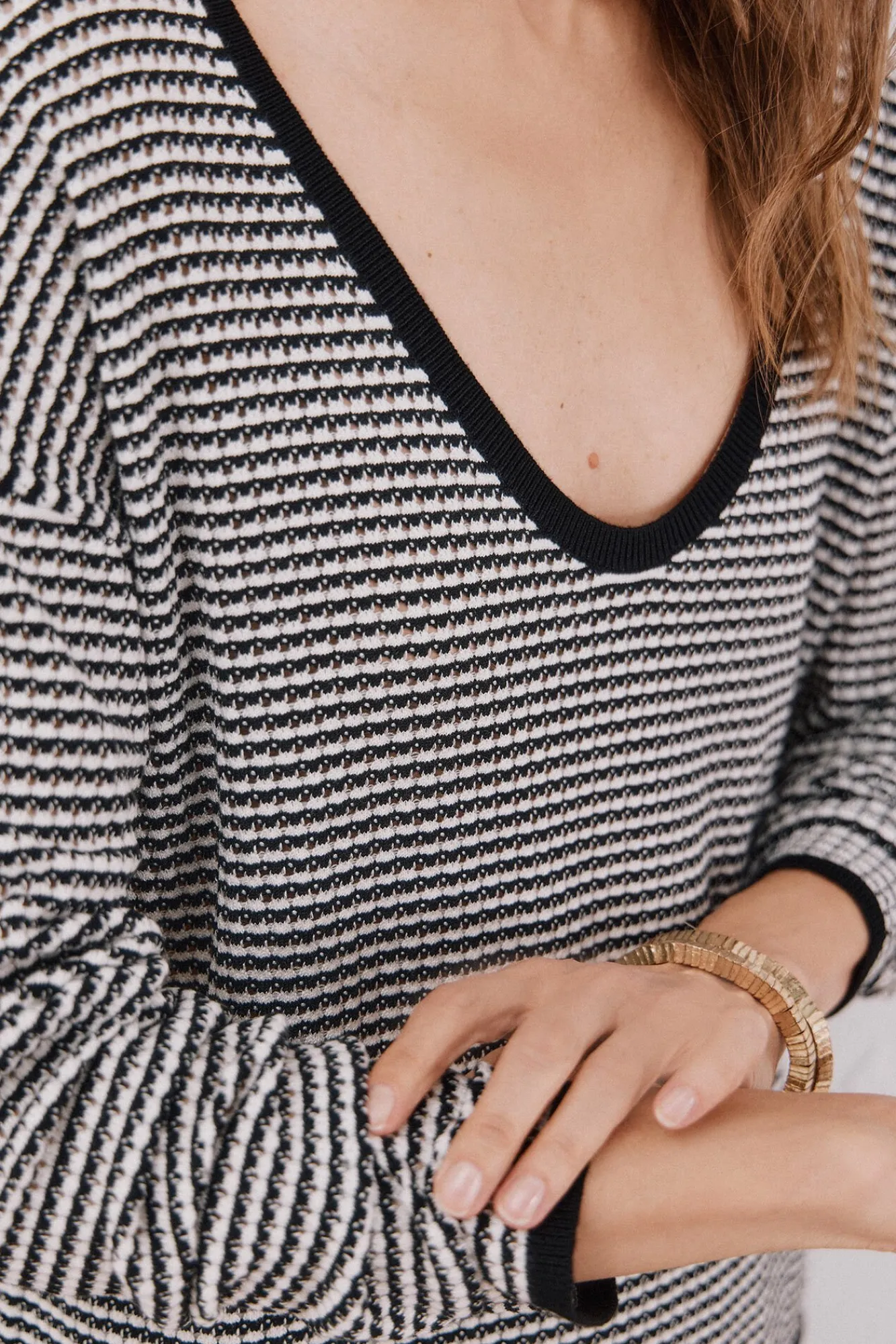 Mujer Cortefiel Jerséis>Jersey punto bicolor