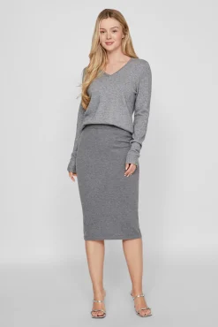 Mujer Vila Blusas|Jerséis>Jersey punto cuello pico