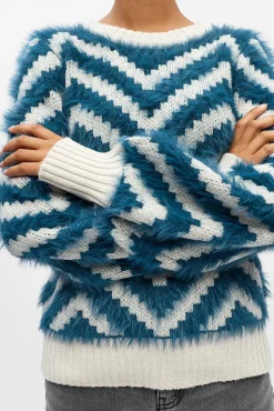 Mujer Object Jerséis>Jersey punto efecto pelo