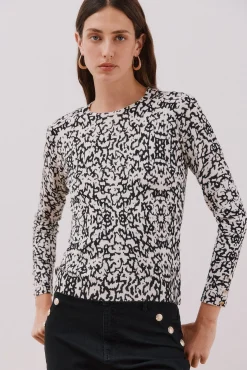 Mujer Cortefiel Jerséis>Jersey punto estampado