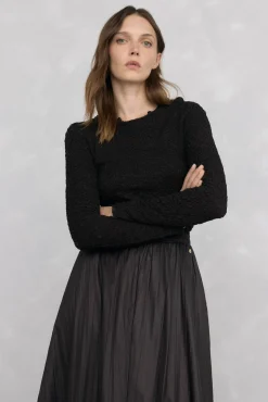 Mujer Pedro del Hierro Jerséis>Jersey punto estructura arrugada