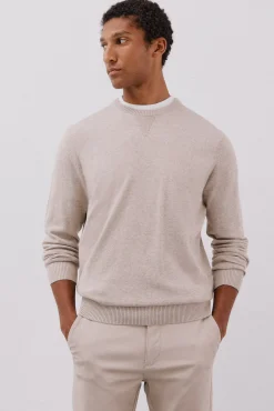 Hombre Cortefiel Jerséis>Jersey punto fino algodón cuello redondo