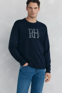 Hombre Pedro del Hierro Jerséis>Jersey punto fino big logo