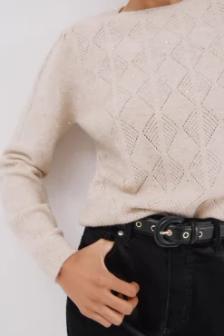 Mujer Cortefiel Jerséis>Jersey punto lentejuelas