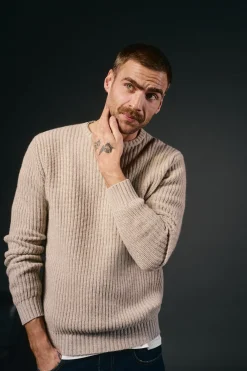 Hombre OOTO Jerséis>Jersey punto perlado lana