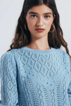 Mujer Springfield Jerséis>Jersey punto pointelle