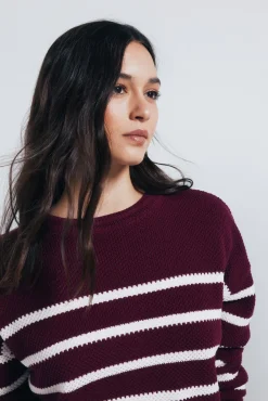 Mujer Springfield Jerséis>Jersey rayas algodón