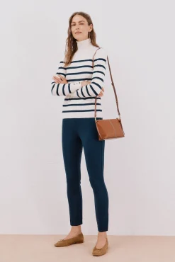 Mujer Cortefiel Jerséis>Jersey rayas cuello vuelto