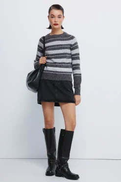 Mujer Springfield Jerséis>Jersey rayas lurex