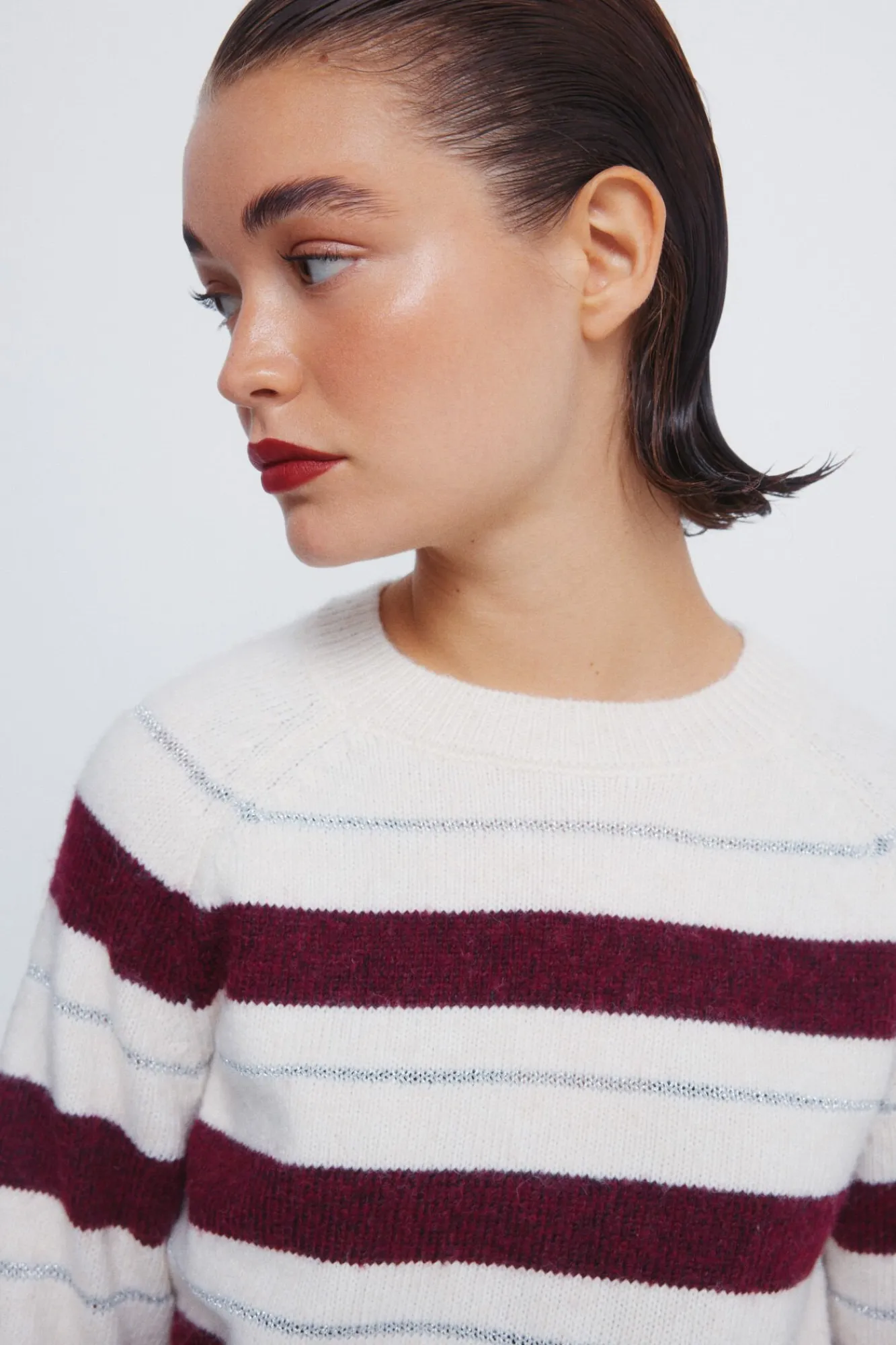 Mujer Springfield Jerséis>Jersey rayas lurex