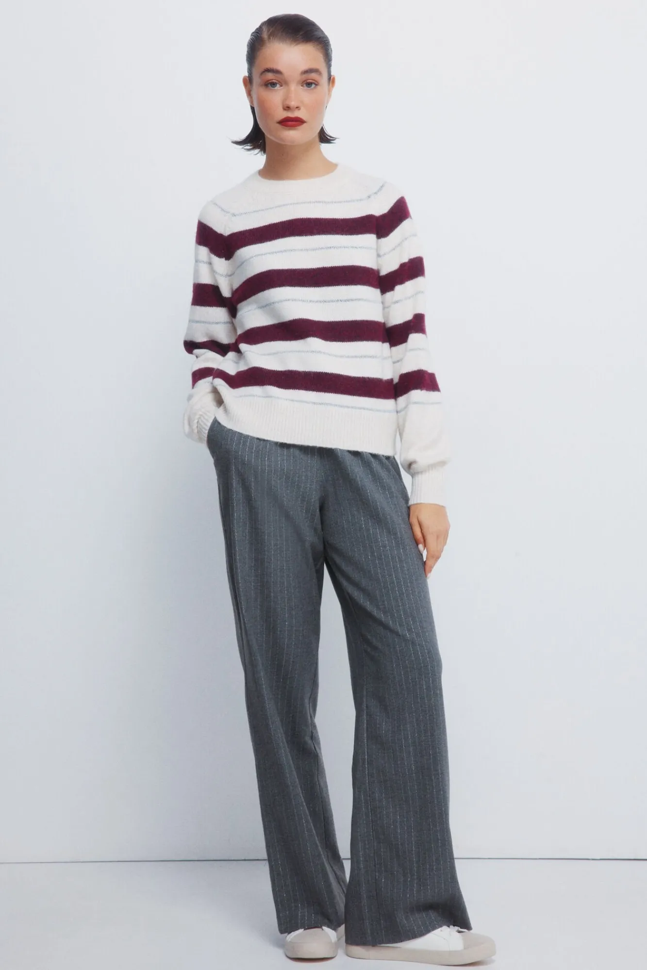 Mujer Springfield Jerséis>Jersey rayas lurex