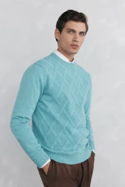 Hombre Pedro del Hierro Jerséis>Jersey rombos cuello redondo