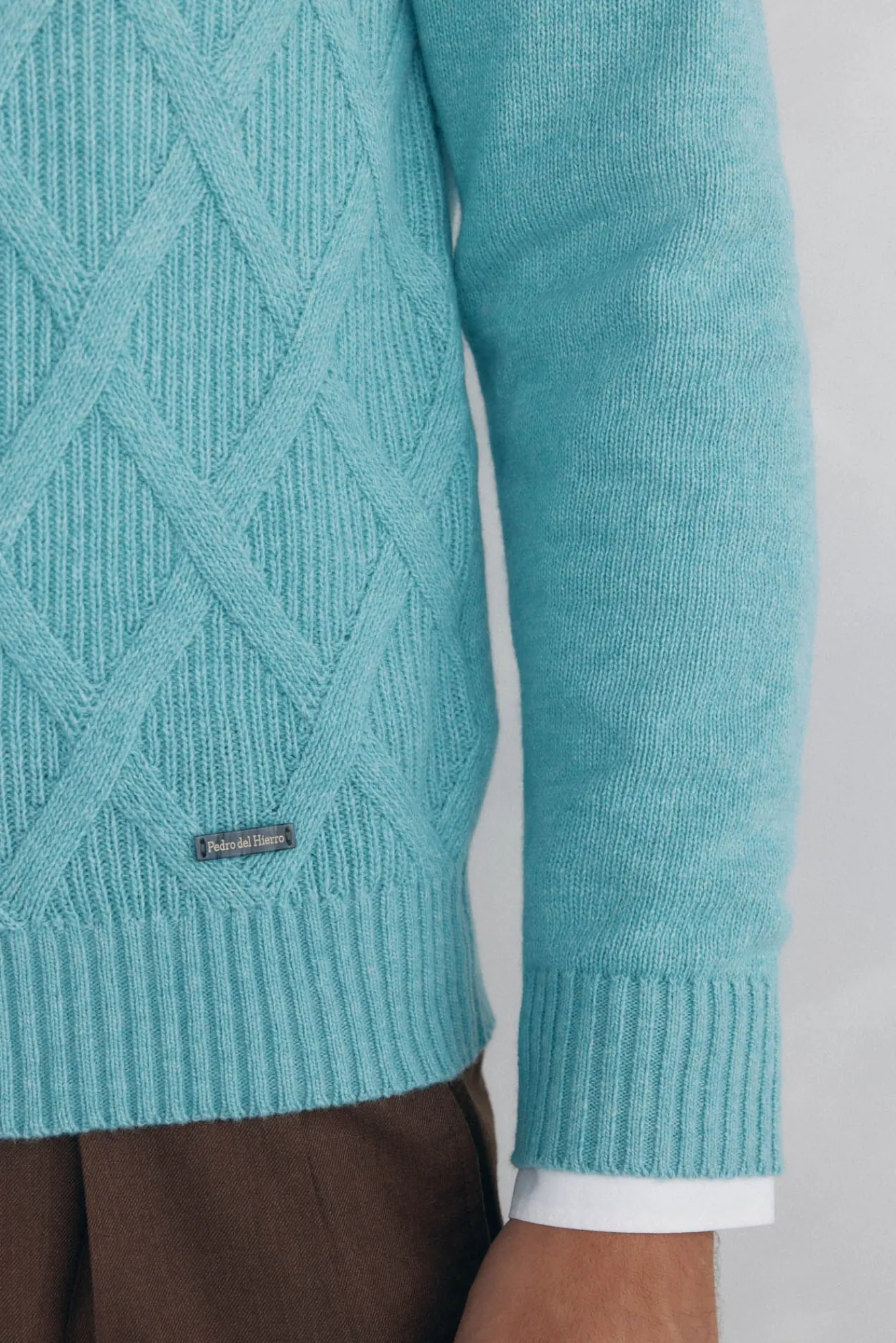 Hombre Pedro del Hierro Jerséis>Jersey rombos cuello redondo