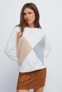 Mujer Springfield Jerséis>Jersey rombos delantero